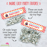 Carnival Party Treat Bag Label (EDITABLE INSTANT DOWNLOAD)