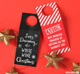 Free Printable "Naughty List" Christmas Wine Tags (INSTANT DOWNLOAD)