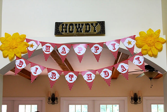 Country Western Party Banner (INSTANT DOWNLOAD)
