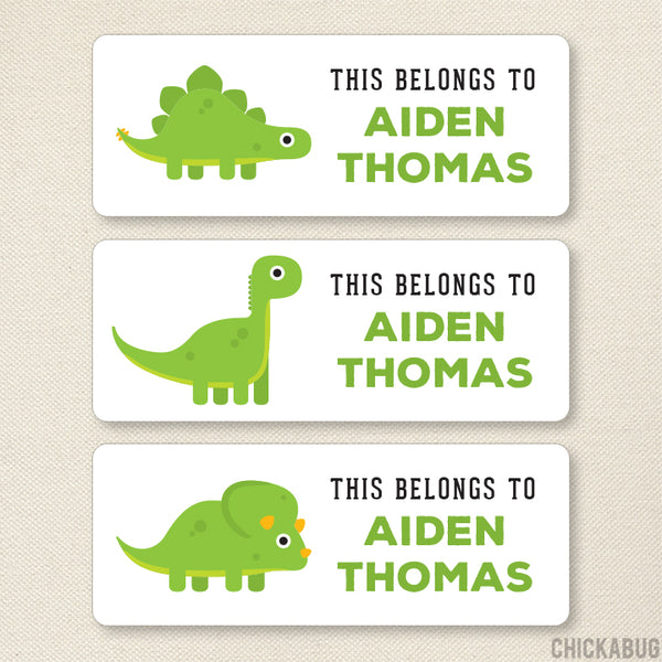 Dinosaurs "This Belongs To" Labels