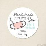 Hand Made Face Mask Stickers