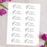 Black and White Floral "Especially For You" Gift Labels
