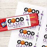 Basketball Team Snack Day Labels - Your Choice of Color