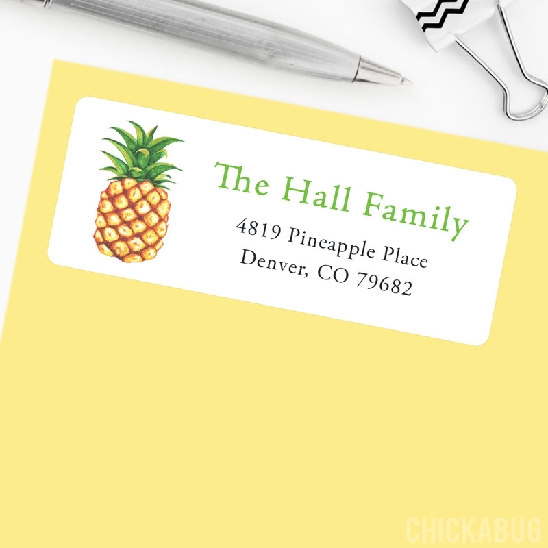 Pineapple Address Labels