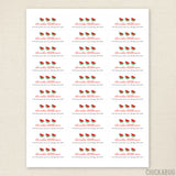 Red Watermelon Address Labels