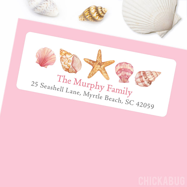 Seashell Address Labels