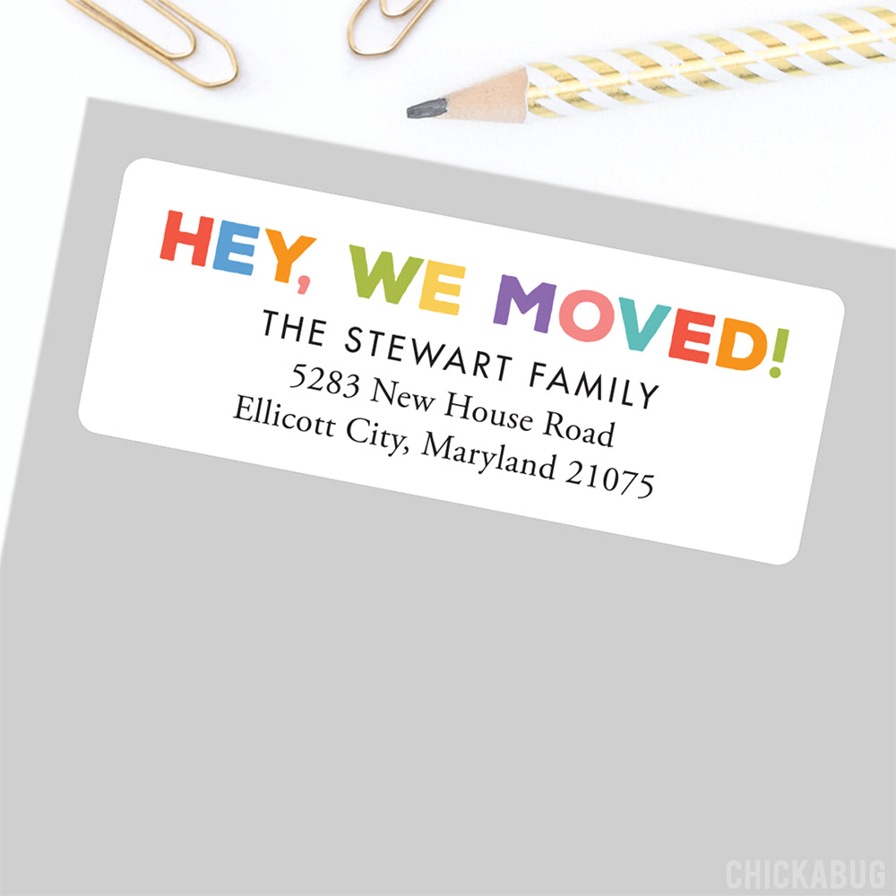 Location Change Label Personalized