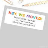 "Hey, We Moved!" Change of Address Labels