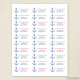 Nautical Anchor Address Labels