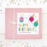 Pink Birthday Party Gift Labels