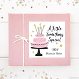 Pink, Black, and Gold Cake Gift Labels