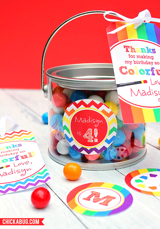 How to make cute & creative Art Party Favors - Chickabug