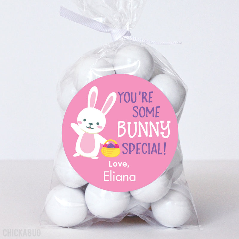 "You're Some Bunny Special" Pink Easter Stickers