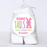 Pink "Bunny Tails" Easter Stickers