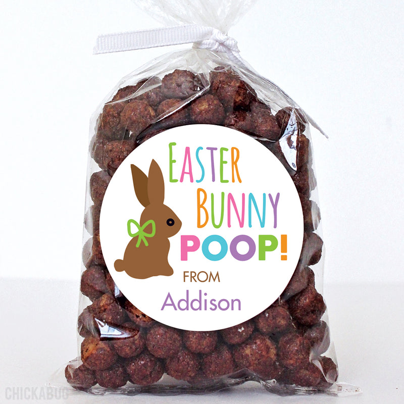 "Bunny Poop" Easter Stickers