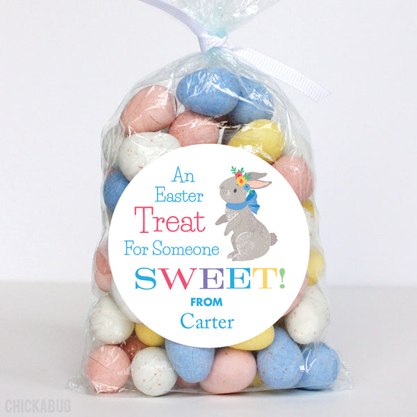 Blue "An Easter Treat for Someone Sweet" Stickers