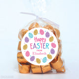 Pink & Gold Eggs Easter Stickers