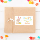 Waving Bunny Easter Gift Labels