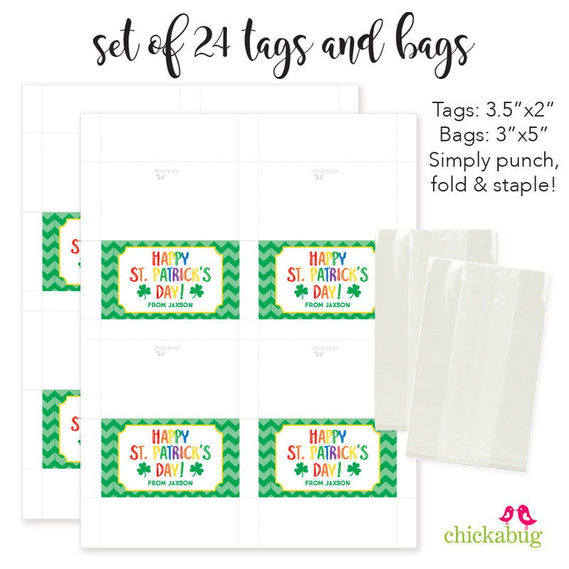St. Patrick's Day Paper Tags and Bags