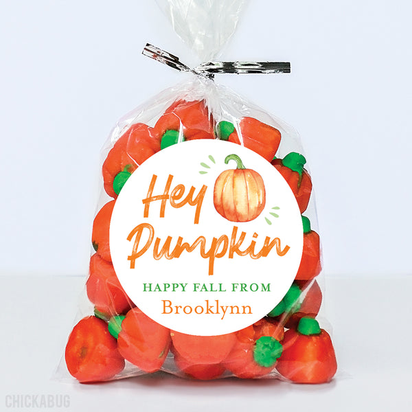 "Hey Pumpkin" Fall Stickers