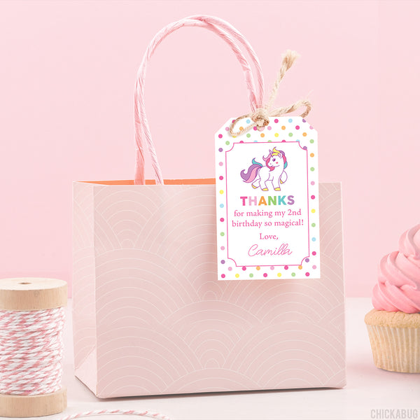 Unicorn Party Favor Tags — Jen T. by Design