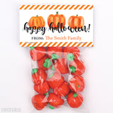 Watercolor Pumpkin Halloween Paper Tags and Bags