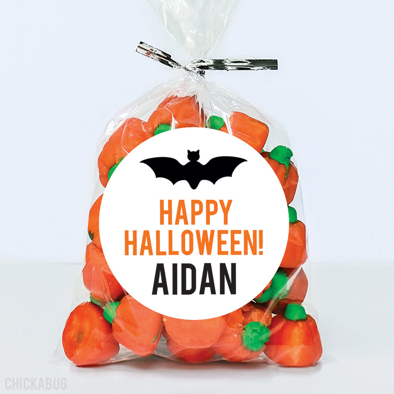 Halloween Stickers (Pumpkin, Spider, Ghost & Bat)