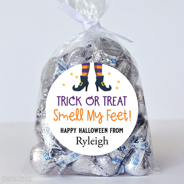 "Trick or Treat, Smell My Feet" Halloween Stickers