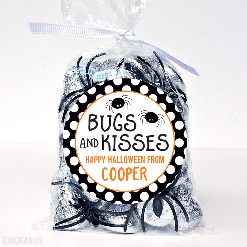 "Bugs and Kisses" Halloween Stickers