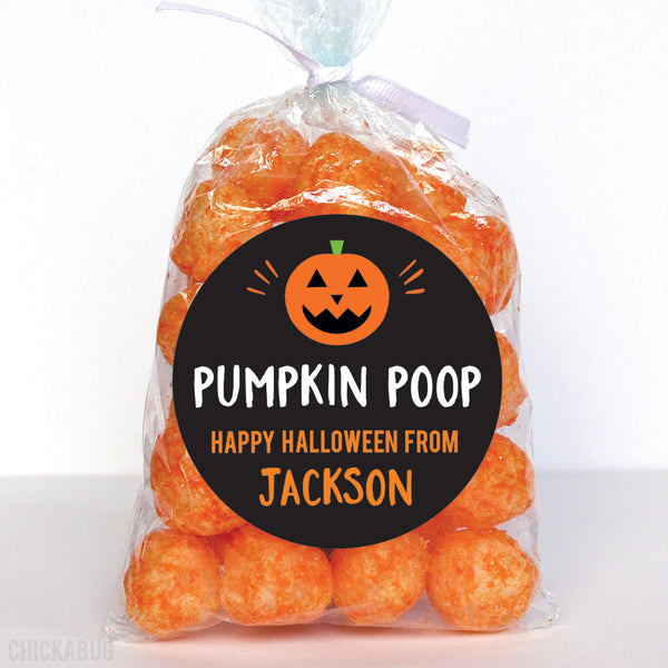 "Pumpkin Poop" Halloween Stickers