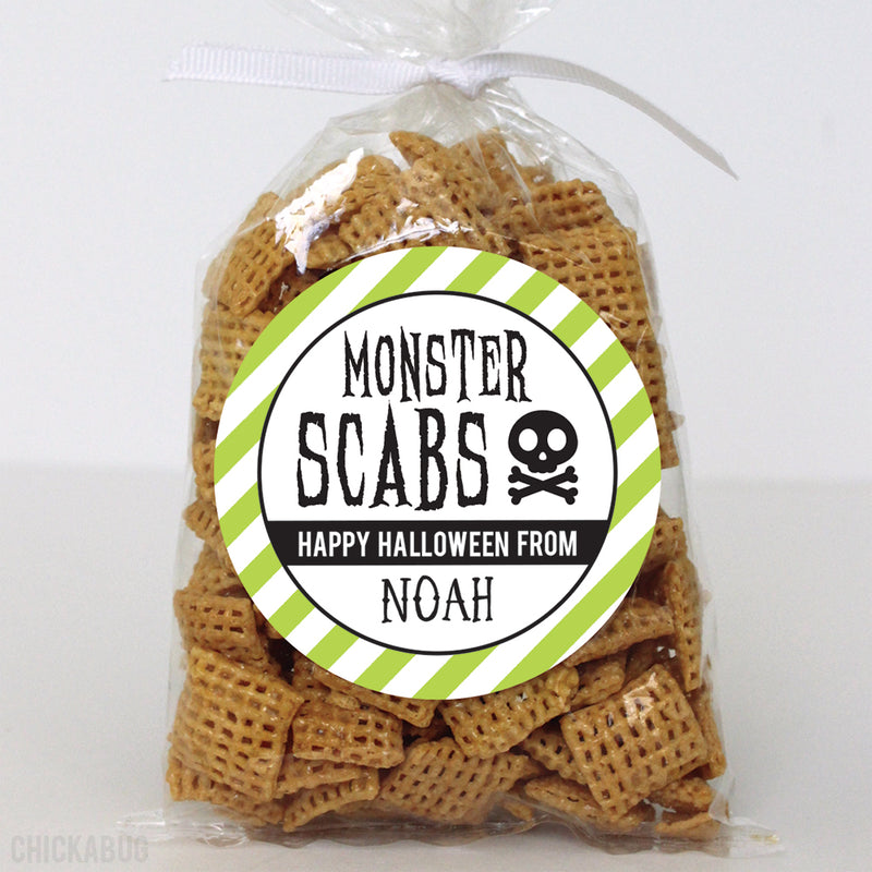 "Monster Scabs" Halloween Stickers