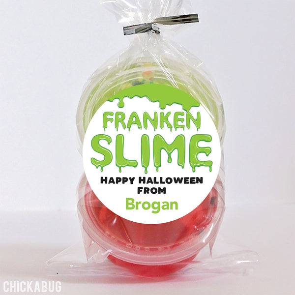 "FrankenSlime" Halloween Stickers