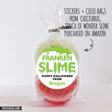 "FrankenSlime" Halloween Stickers