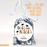 "Bugs and Kisses" Halloween Labels