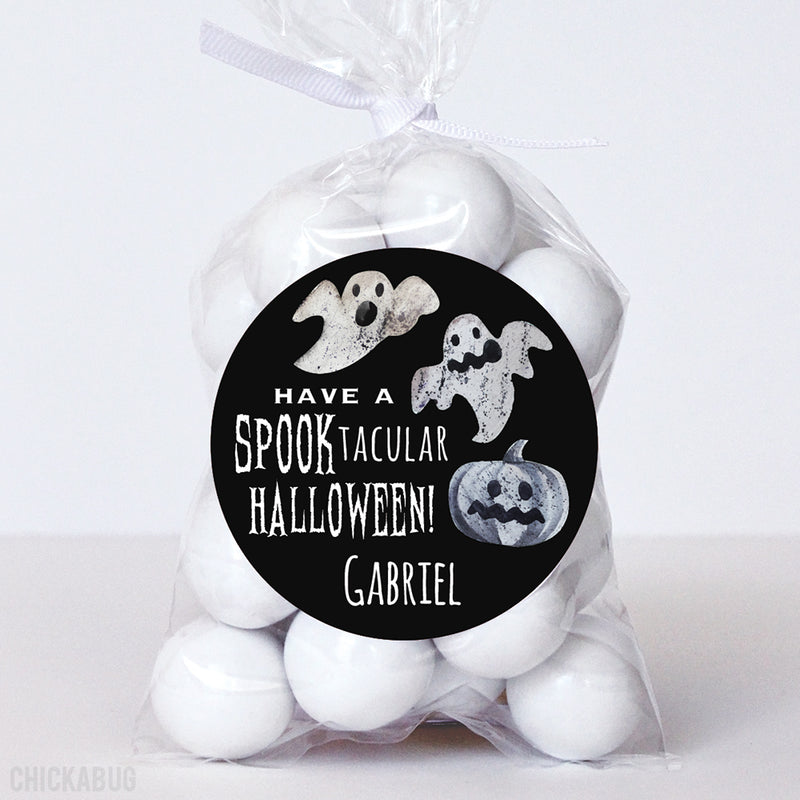 Spooktacular Ghost Halloween Stickers
