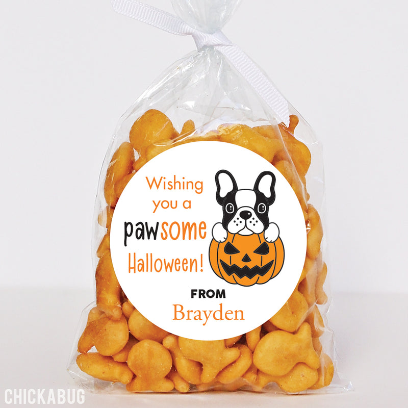 Dog "Pawsome" Halloween Stickers