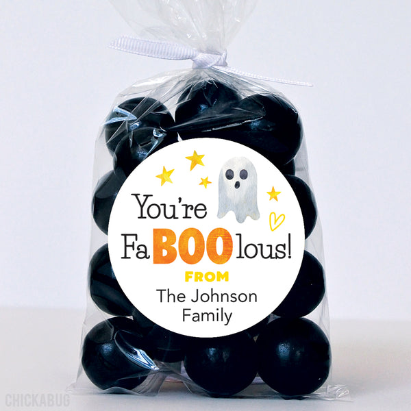 "You're FaBOOlous!" Halloween Stickers