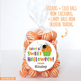 Sweet Halloween Cupcake Stickers