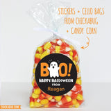 "BOO!" Halloween Ghost Stickers