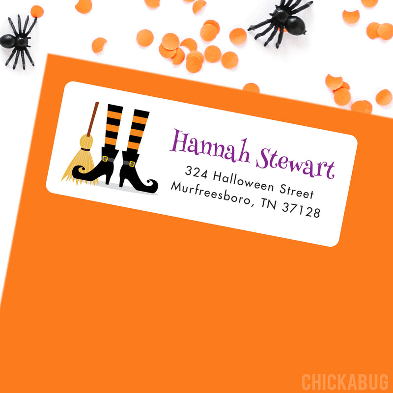 Halloween Witch Address Labels