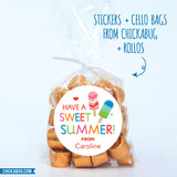 "Sweet Summer" Last Day of School Stickers