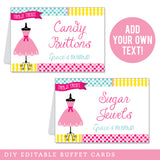 Dress-Up Party Table Tent Cards (EDITABLE INSTANT DOWNLOAD)