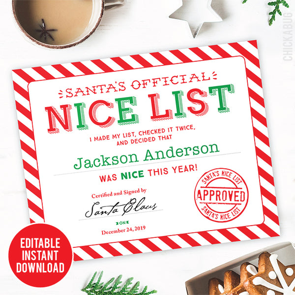 editable-santa-s-nice-list-certificate-instant-download-chickabug for Free Printable Santa Claus Nice List Certificate Editable Santa's Nice List Certificate (INSTANT DOWNLOAD) – Chickabug for Free Printable Santa Claus Nice List Certificate