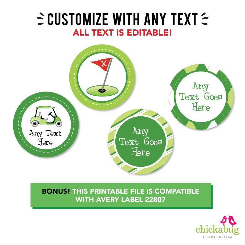 Golf Party Cupcake Toppers (EDITABLE INSTANT DOWNLOAD) – Chickabug golf-party-cupcake-toppers-editable-instant-download-chickabug