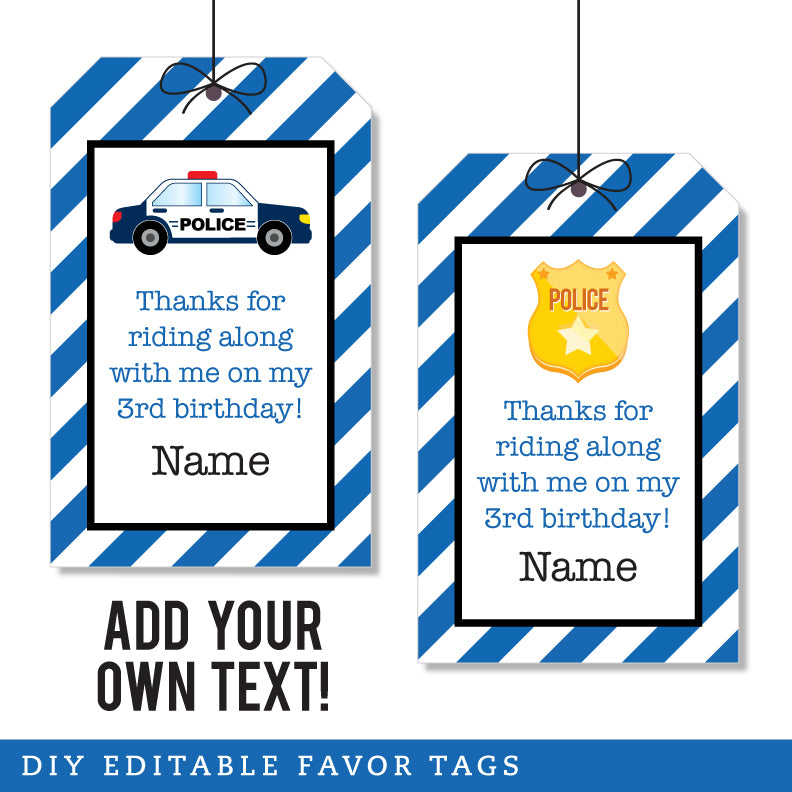 police-party-favor-tags-editable-instant-download-chickabug for Free Printable Thank You Cards For Police Officers Police Party Favor Tags (EDITABLE INSTANT DOWNLOAD) – Chickabug for Free Printable Thank You Cards For Police Officers