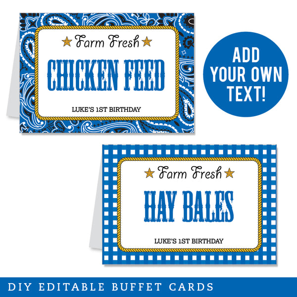 Blue Country Western Party Table Tent Cards (EDITABLE INSTANT DOWNLOAD – Chickabug blue-country-western-party-table-tent-cards-editable-instant-download-chickabug