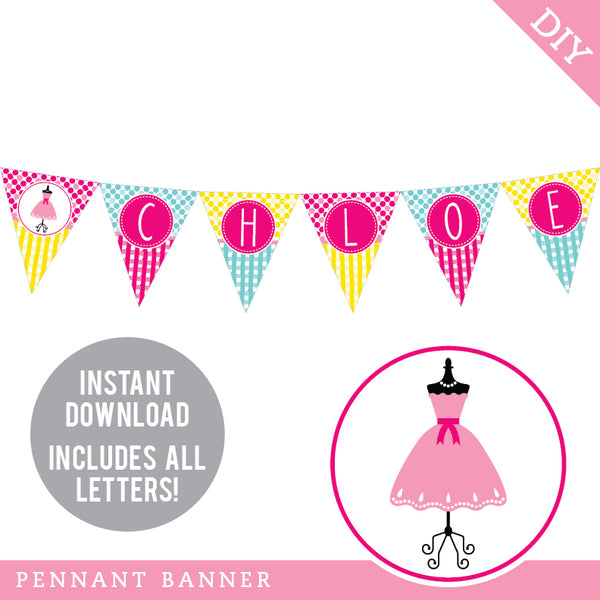 Dress-Up Party Banner (INSTANT DOWNLOAD)