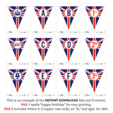 Union Jack Party Banner (INSTANT DOWNLOAD)
