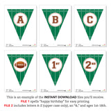 Football Party Banner (INSTANT DOWNLOAD)