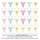 Pink Carnival Party Banner (INSTANT DOWNLOAD)